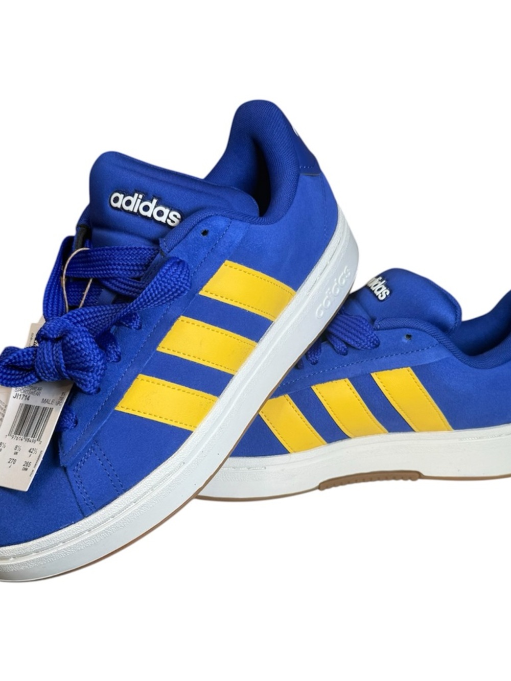 NWT Adidas Grand Court Alpha 00s Men's 9 Lucid Blue/Yellow JI1714 NEW